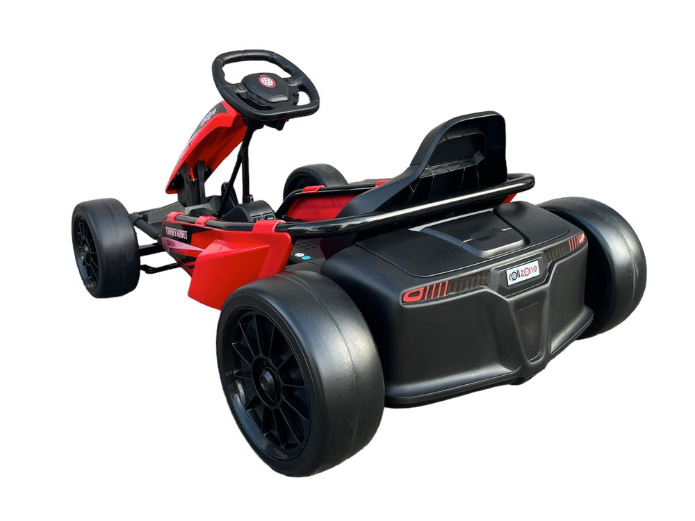 Elektro Kinder GoKart Drift Kart - 24 Volt mit Lithium Akku & 200 Watt Motor, bis zu 18km/h