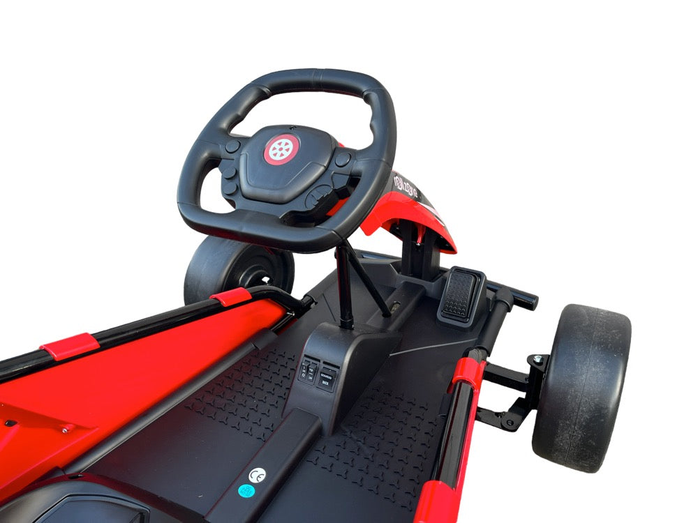 Elektro Kinder GoKart Drift Kart - 24 Volt mit Lithium Akku & 200 Watt Motor, bis zu 18km/h