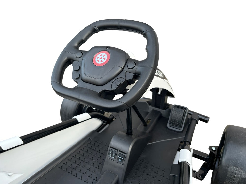 Elektro Kinder GoKart Drift Kart - 24 Volt mit Lithium Akku & 200 Watt Motor, bis zu 18km/h
