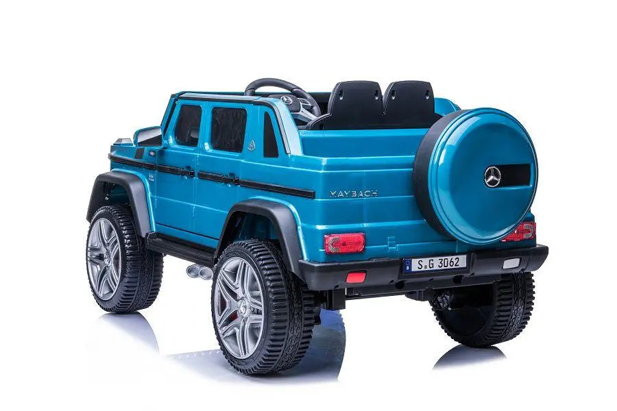 Mercedes G650 Maybach 2-Sitzer Kinder Elektroauto XXL lizenziert in weiß oder blau – Leder, 12km/h, EVA, Fernbedienung, MP3