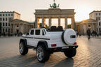 Mercedes G650 Maybach 2-Sitzer Kinder Elektroauto XXL lizenziert in weiß oder blau – Leder, 12km/h, EVA, Fernbedienung, MP3