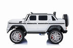 Mercedes G650 Maybach 2-Sitzer Kinder Elektroauto XXL lizenziert in weiß oder blau – Leder, 12km/h, EVA, Fernbedienung, MP3
