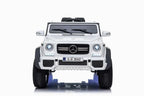 Mercedes G650 Maybach 2-Sitzer Kinder Elektroauto XXL lizenziert in weiß oder blau – Leder, 12km/h, EVA, Fernbedienung, MP3