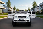 Mercedes G650 Maybach 2-Sitzer Kinder Elektroauto XXL lizenziert in weiß oder blau – Leder, 12km/h, EVA, Fernbedienung, MP3